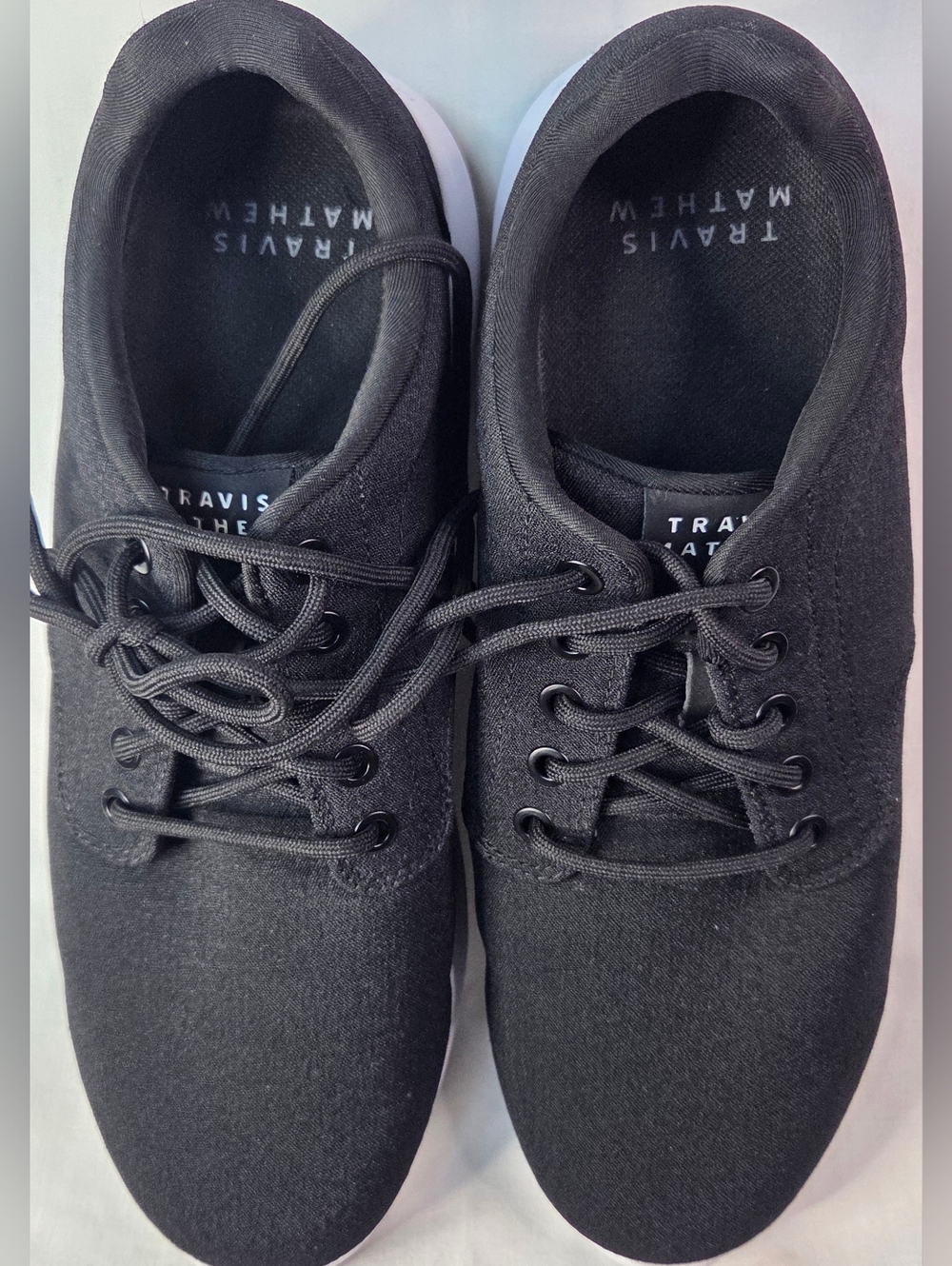 Travis Matthew The Daily II Knit Men’s Sz 9.5 Golf Shoes Black Black White Sole